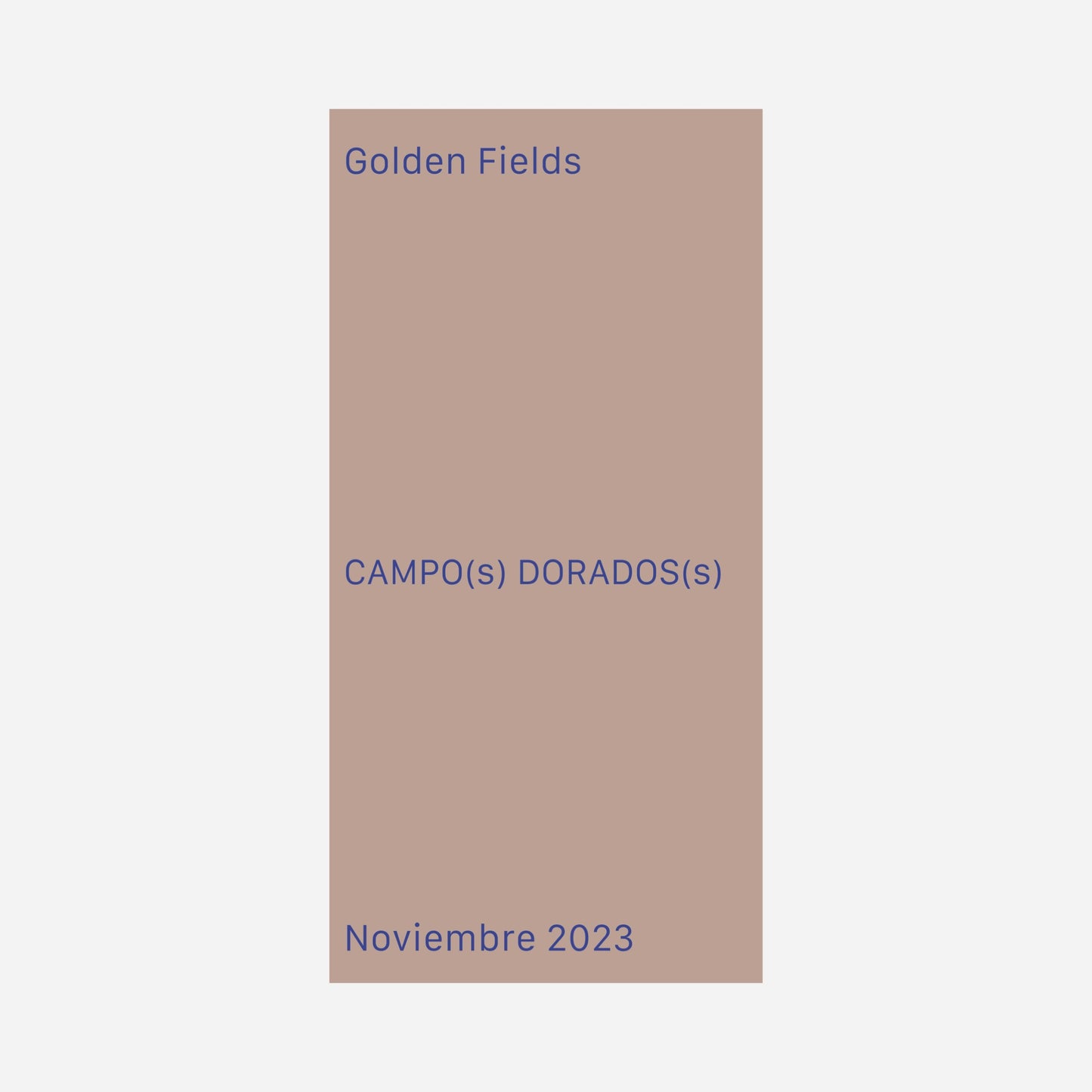 CAMPO(S) DORADO(S) - ANAGRAMMA ARQUITECTES